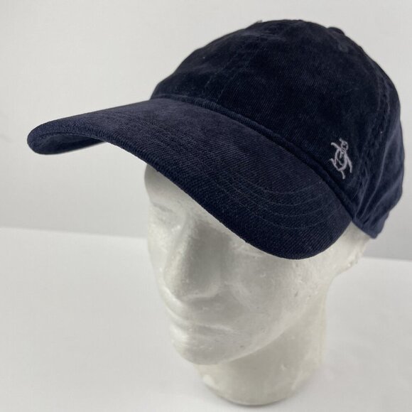 Penguin By Munsingwear Hat Cap Suede Feel Strapback Embroidered Logo Poly Blend - Picture 2 of 9